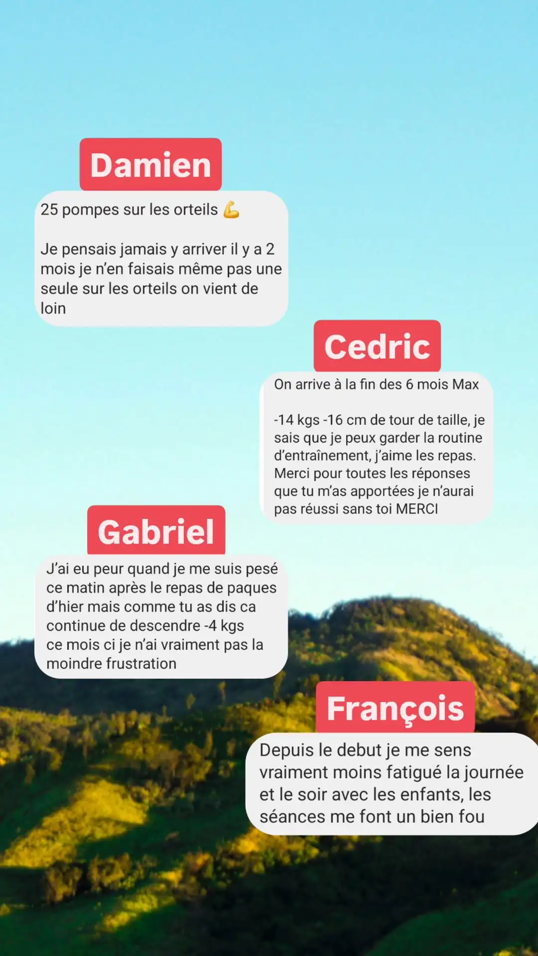 Messages de papas coachés par Max