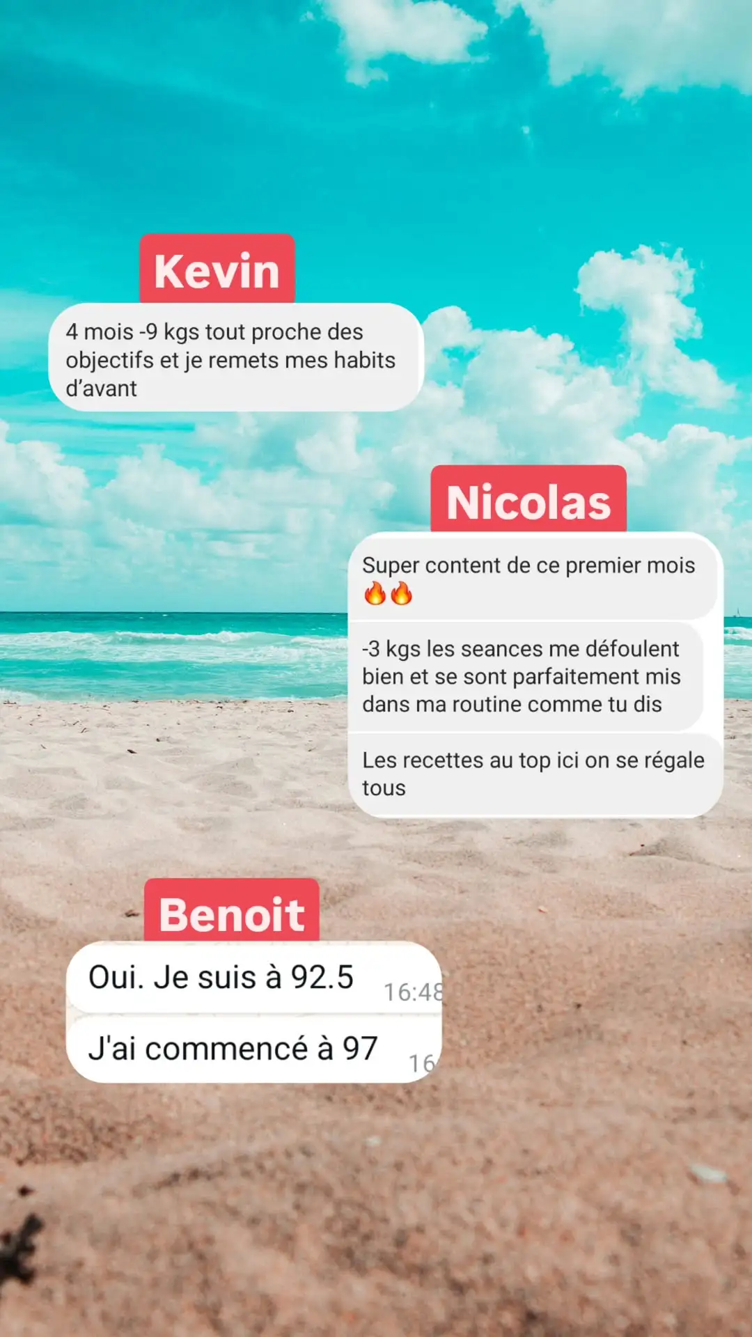 Messages de papas coachés par Max